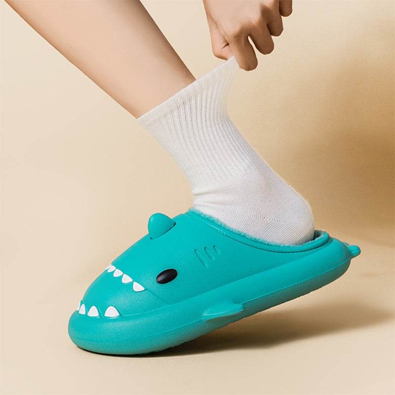 Cartoon Shark Shoes Home Slippers EVA Lovers Slippers Winter Soft Bottom Waterproof Shoes - ProTrendyz