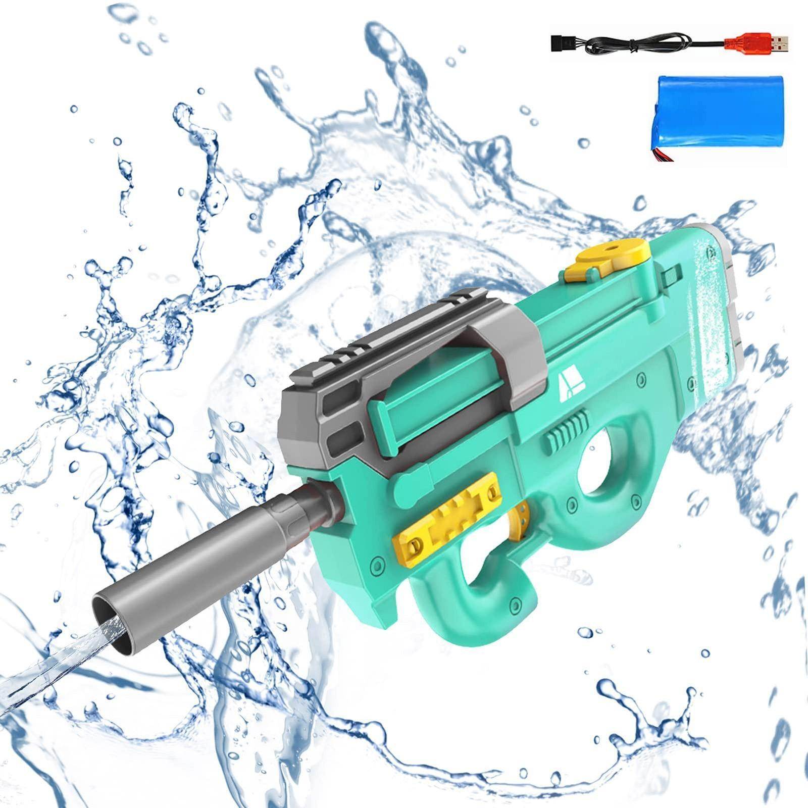 New P90 Electric Water Gun High-Tech Kids Toys Outdoor Beach Pool Large Capacity Summer Gel Blasting Water Gun For Adults - ProTrendyz