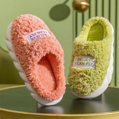 Warm Plush Slippers Home Shoes For Women Couple Winter Slippers - ProTrendyz