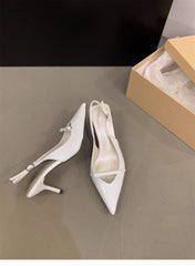 2026 Summer Bow One-Strap Thin Heel Sandals, Sweet Backless Single Shoes, New Arrival