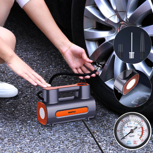 Tire Inflator 12V DC Portable Compressor Electric DC Auto Tire Pumps For Car Tires Emergency - ProTrendyz