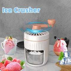 Hand-cranked Ice Shaving Machine Small Household Ice Crusher Hand-cranked Smoothie Machine Hail Ice Machine Kitchen Gadgets - ProTrendyz