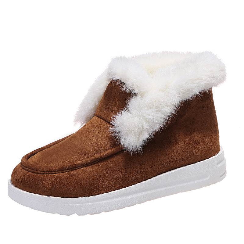 Snow Boots Warm Winter Shoes Plush Fur Ankle Boots Women - ProTrendyz