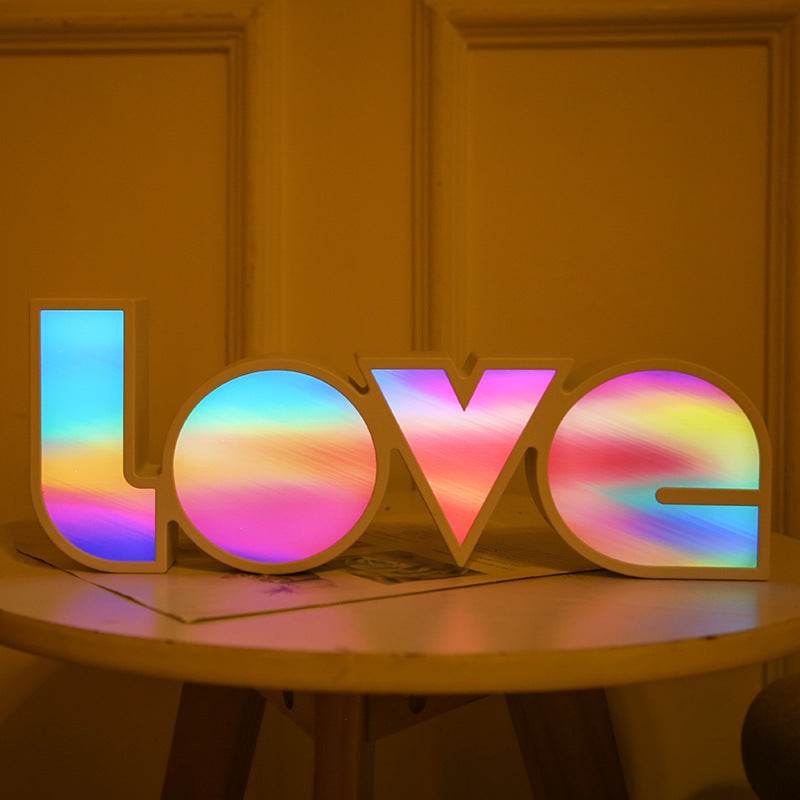 Valentines Day Decor LED LOVE Light Valentines Day Gift For Girlfriend Bithday Wedding Party Decoration Romantic Wedding Decor - ProTrendyz