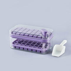 One-button Press Type Ice Mold Box Plastics Ice Cube Maker Ice Tray Mold With Storage Box With Lid Bar Kitchen Accessories - ProTrendyz