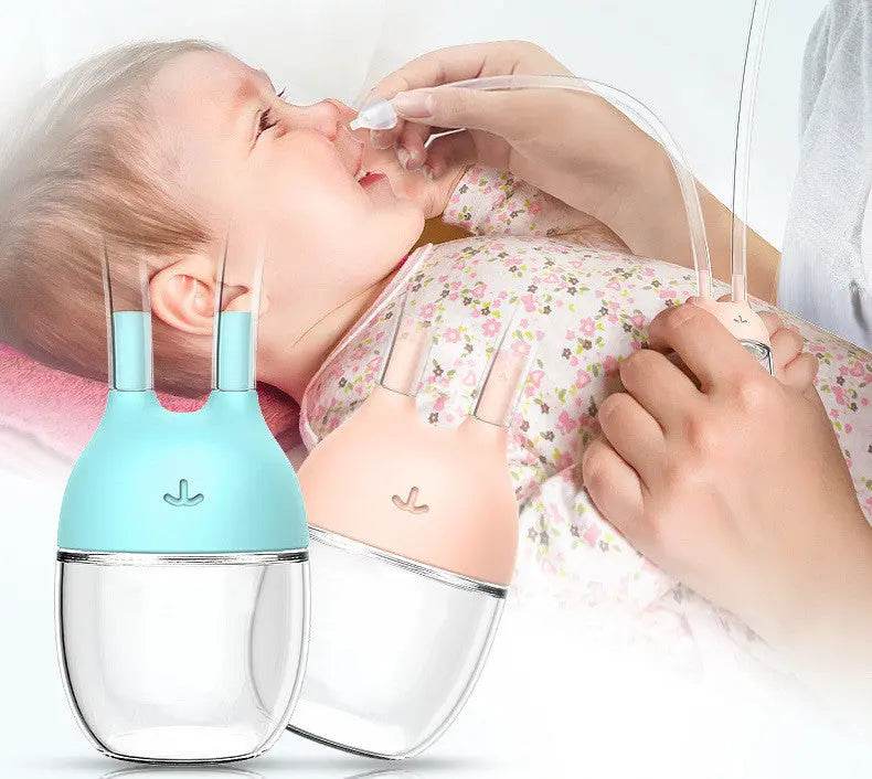 Convenient Baby Safe Nose Cleaner Vacuum Suction Nasal Mucus Runny Aspirator Inhale Baby Kids Healthy Care Stuff - ProTrendyz