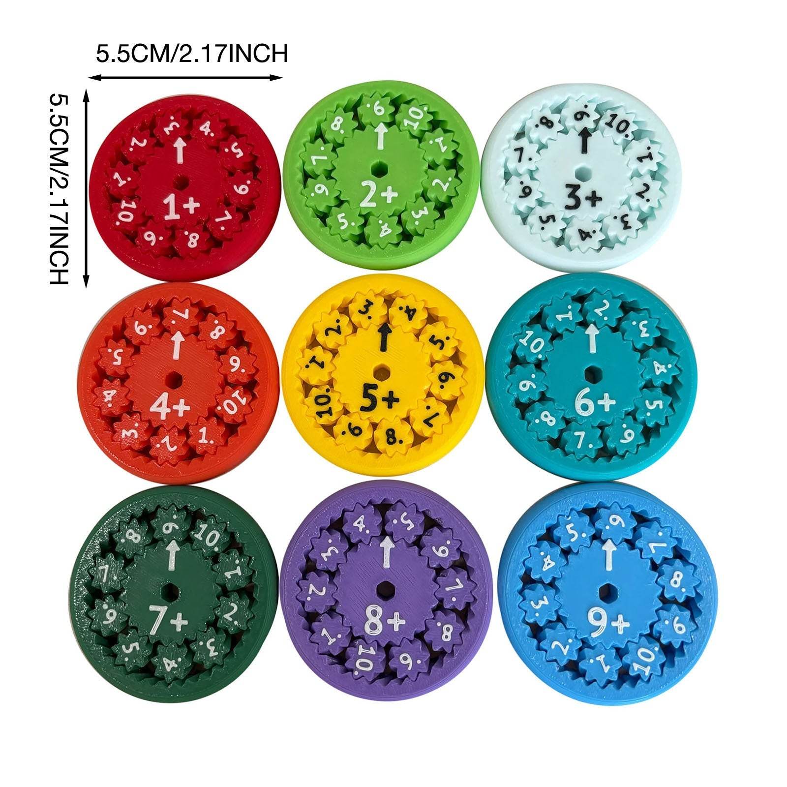 Math Fidget Spinners Fingertip Math Puzzle Toys Math Games Math Operations Decompression Games Desktop Math Multiplication Games - ProTrendyz