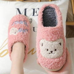 Bear Slippers Winter Warm House Shoes For Women Couple - ProTrendyz