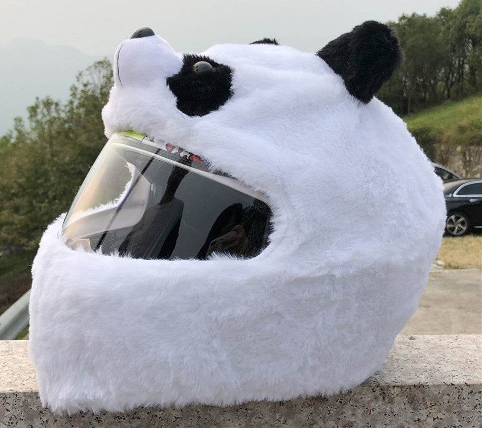 Helmet Protection Headgear Full Helmet Cartoon Plush Panda Frog Puppy Unveiled Helmet Sports Car - ProTrendyz