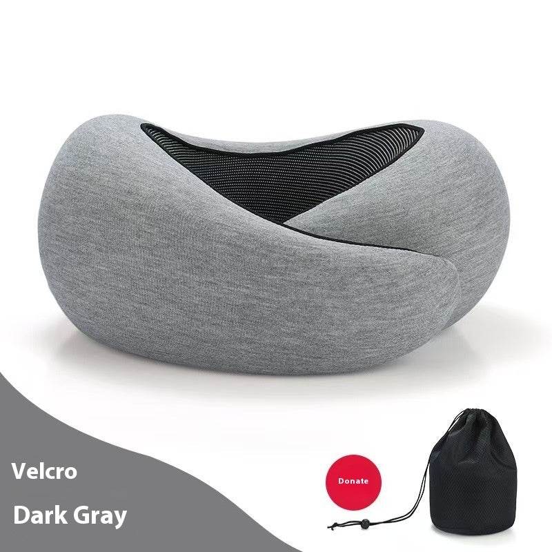 Soft Memory Foam Travel Neck Pillow U Shape Adjustable Support Comfortably Sleeping On Plane Car Office Noon Break - ProTrendyz