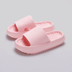 Summer EVA Slippers Solid Color Rhombus Stripe Anti-slip Slippers New Women's Home Shoes - ProTrendyz