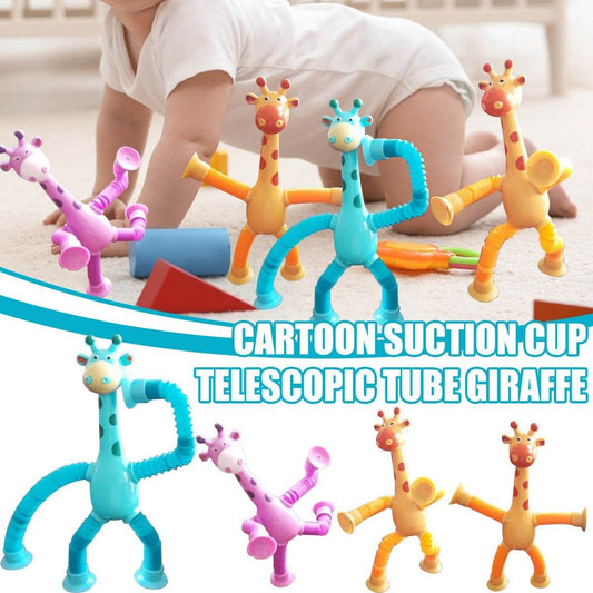 Giraffe Tubes Sensory Toys Novelty Spring Fidget Toy Stretch Tube Stress Relief Toy For Kid Birthday Gift Party Favors - ProTrendyz