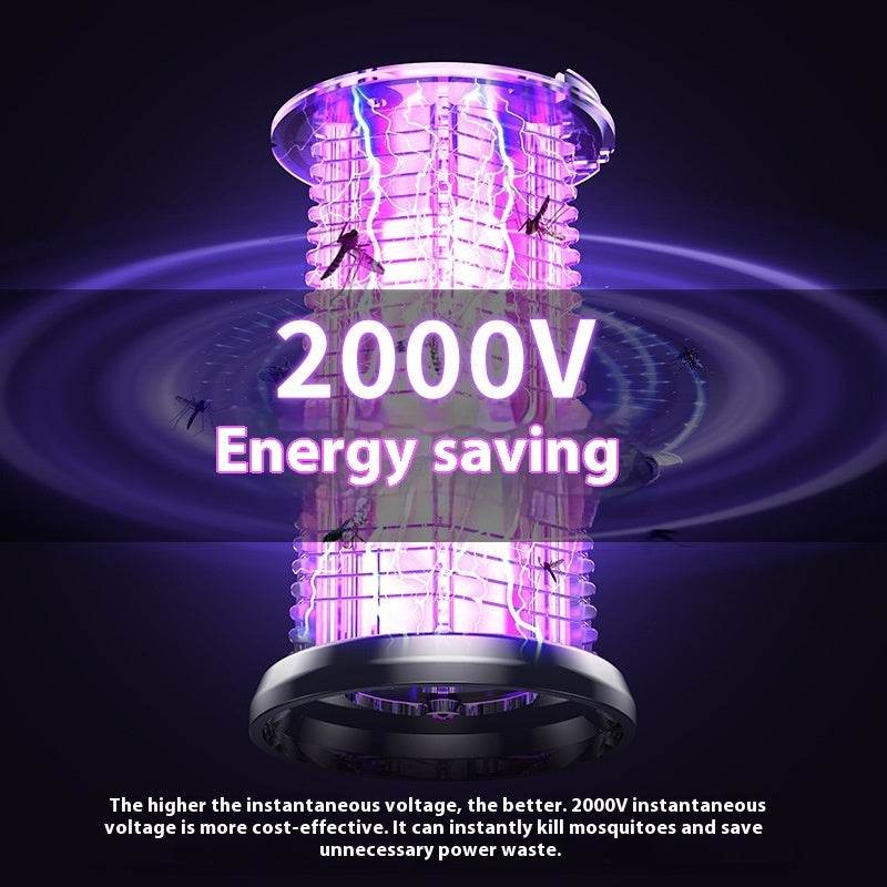 2in1 Mosquito Killer Lamp Electric Fly Catcher USB Rechargeable Electric Mosquito Swatter Electric Fly Trap With Night Light S0S Emergency Light Mosquito Killer Terrace Camping - ProTrendyz