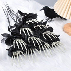 Halloween Skull Hand Rose Horror Decoration Ornaments