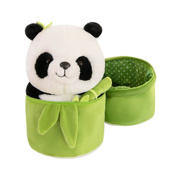 Simulated Bamboo Tube Flower Panda Pillow - ProTrendyz