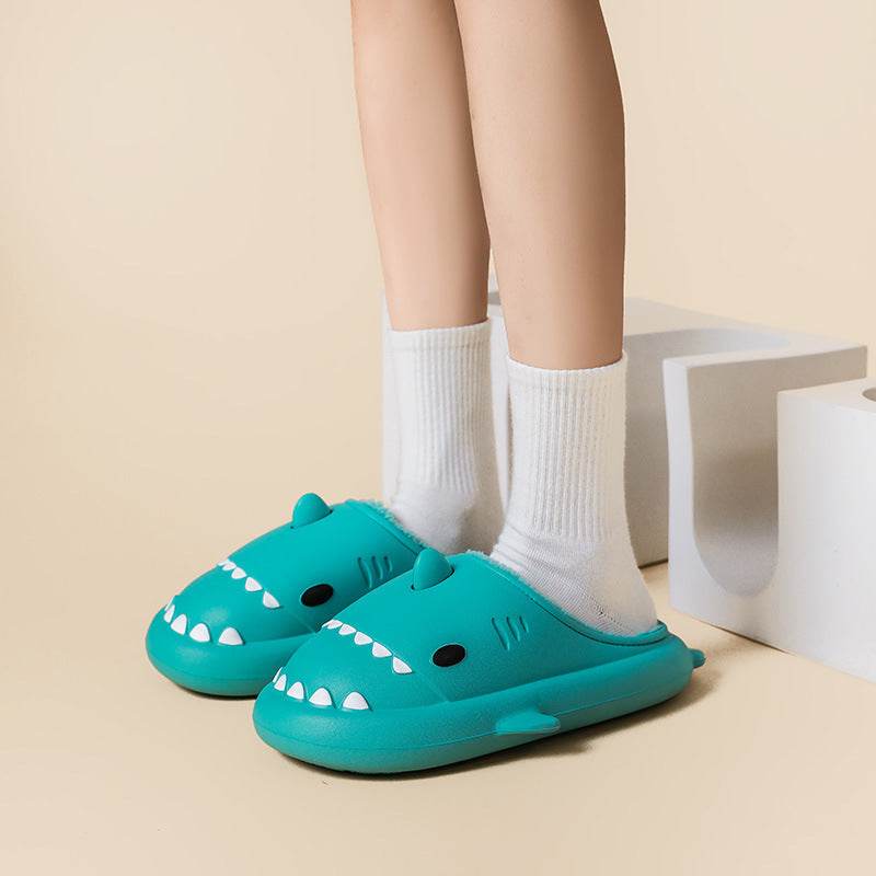 Cartoon Shark Shoes Home Slippers EVA Lovers Slippers Winter Soft Bottom Waterproof Shoes - ProTrendyz