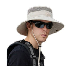 Solid Color Big Brim Sun Hat Outdoor Mountaineering Protection - ProTrendyz