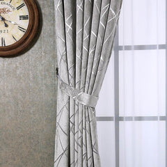 Solid Color Simple Modern Light Luxury Living Room Chenille Blackout Curtains - ProTrendyz