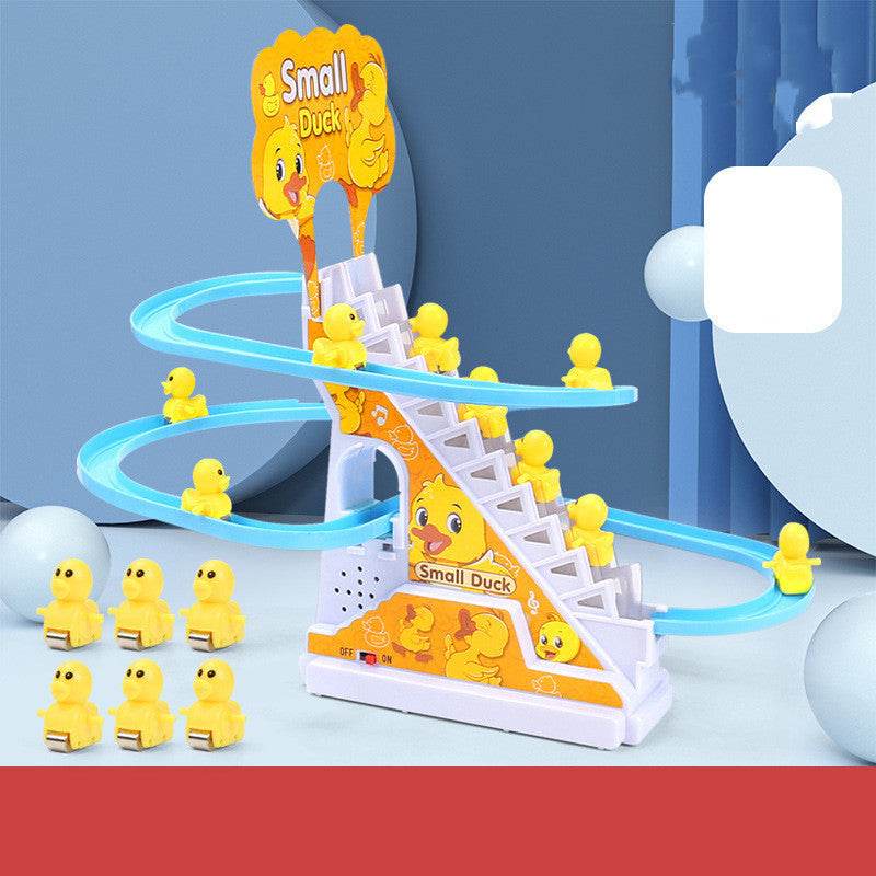 Little Duck Climbing Stairs Toy Little Penguin Automatic Ladder Light - ProTrendyz