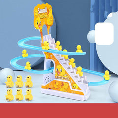 Little Duck Climbing Stairs Toy Little Penguin Automatic Ladder Light - ProTrendyz