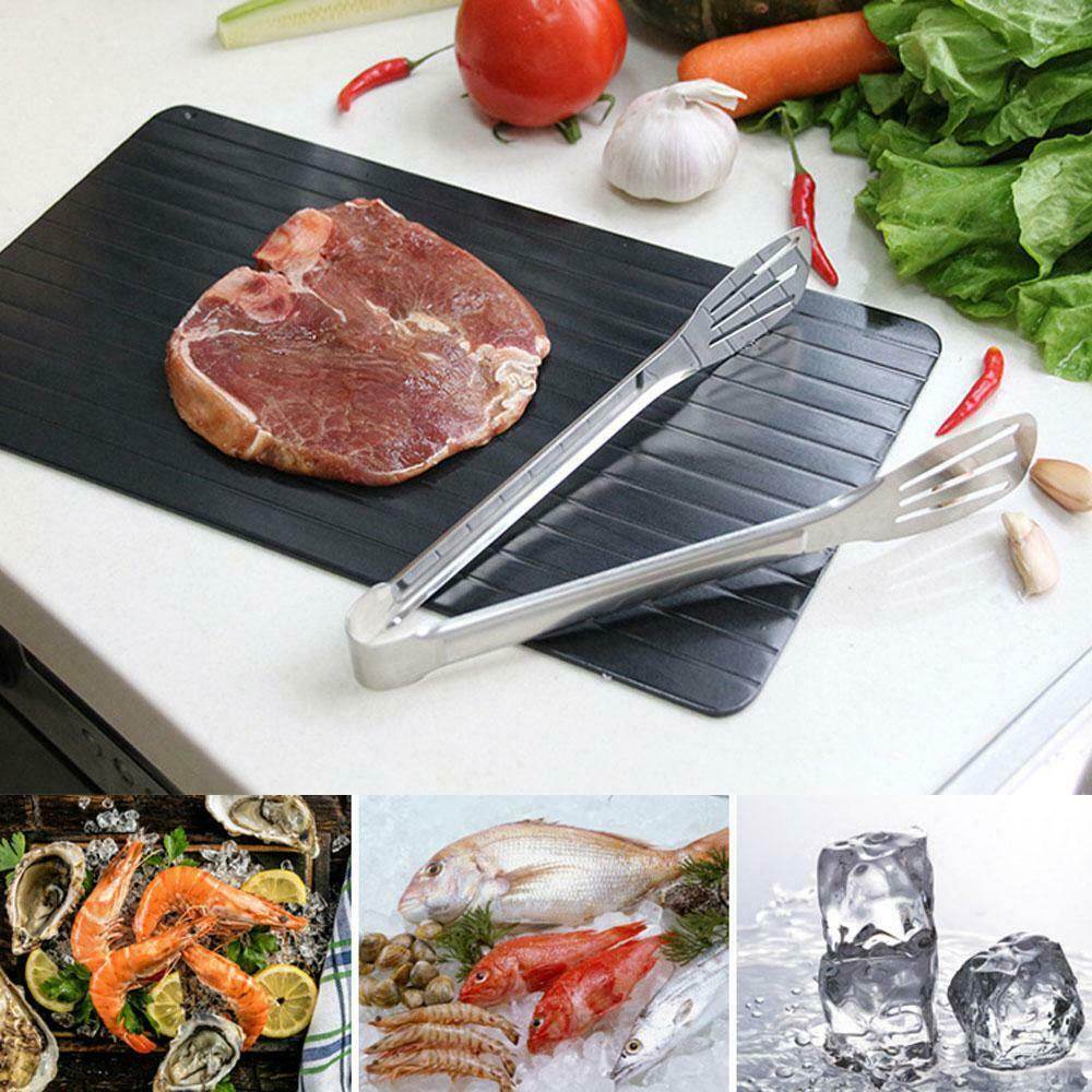 Fast Defrost Tray Fast Thaw Frozen Food Meat Fruit Quick Defrosting Plate Board Defrost Tray Thaw Master Kitchen Gadgets - ProTrendyz