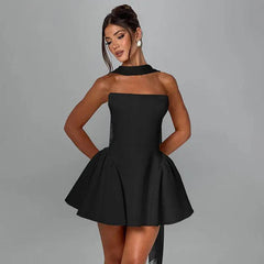 Sexy Tube Top Dress With Back Zipper Design Ins Fashion Short Dress For Party Clothing Women - ProTrendyz