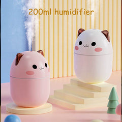 Air Humidifier Cute Cat Ultra-Silent USB Office Household Bedroom Car Aromatherapy Air Purifier With Led Cool Mist Spray - ProTrendyz