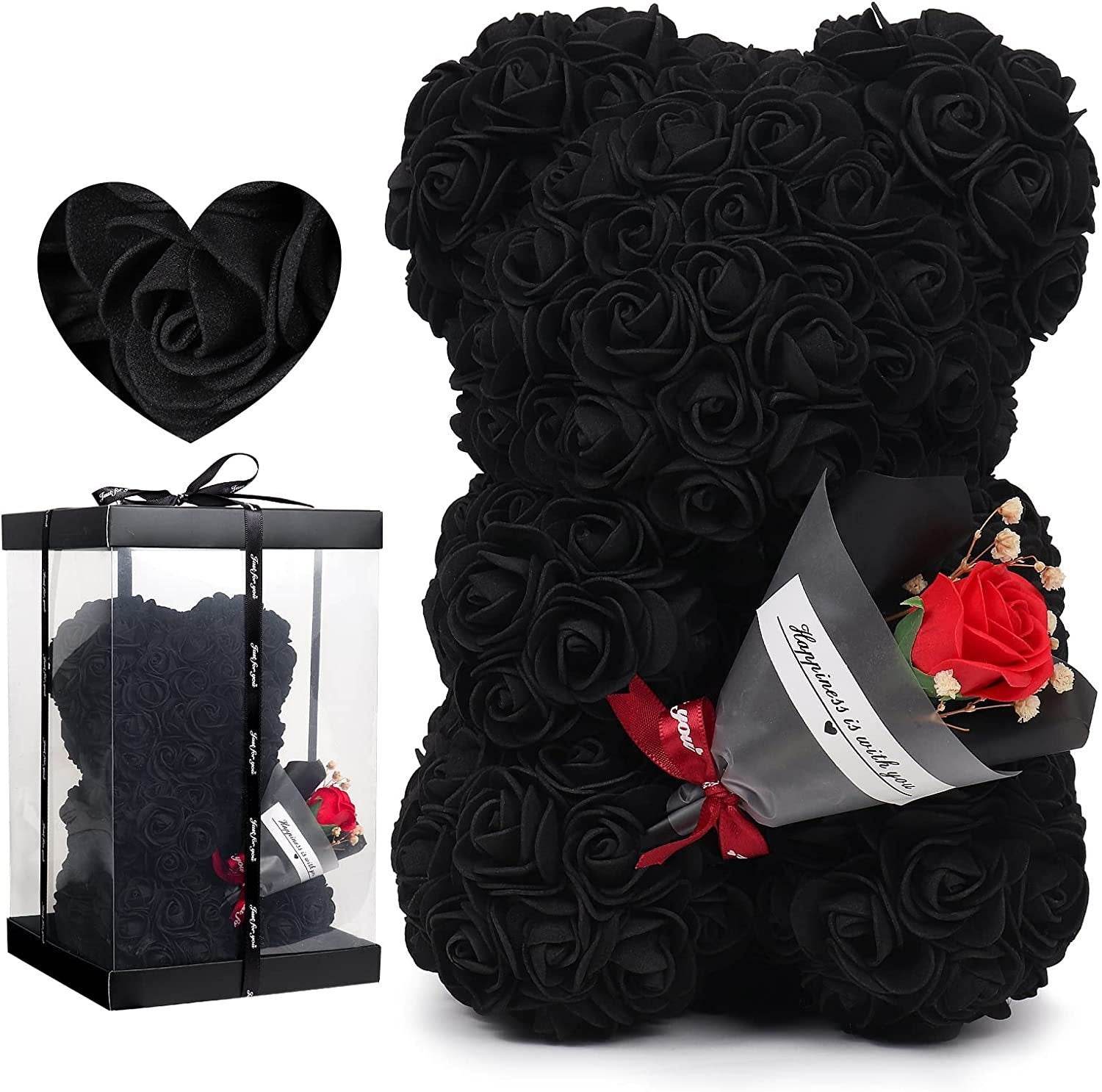 Rose Bear Preserved Fresh Flower Valentine's Day Birthday Gift - ProTrendyz