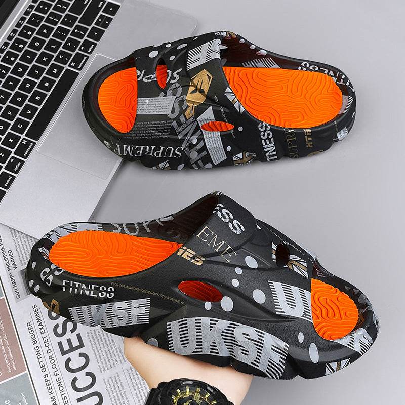 Men's Summer Outerwear Stylish Beach Platform Slippers - ProTrendyz