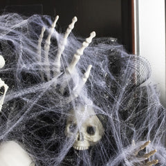 Halloween Black Mesh Skull Garland Party Layout Props