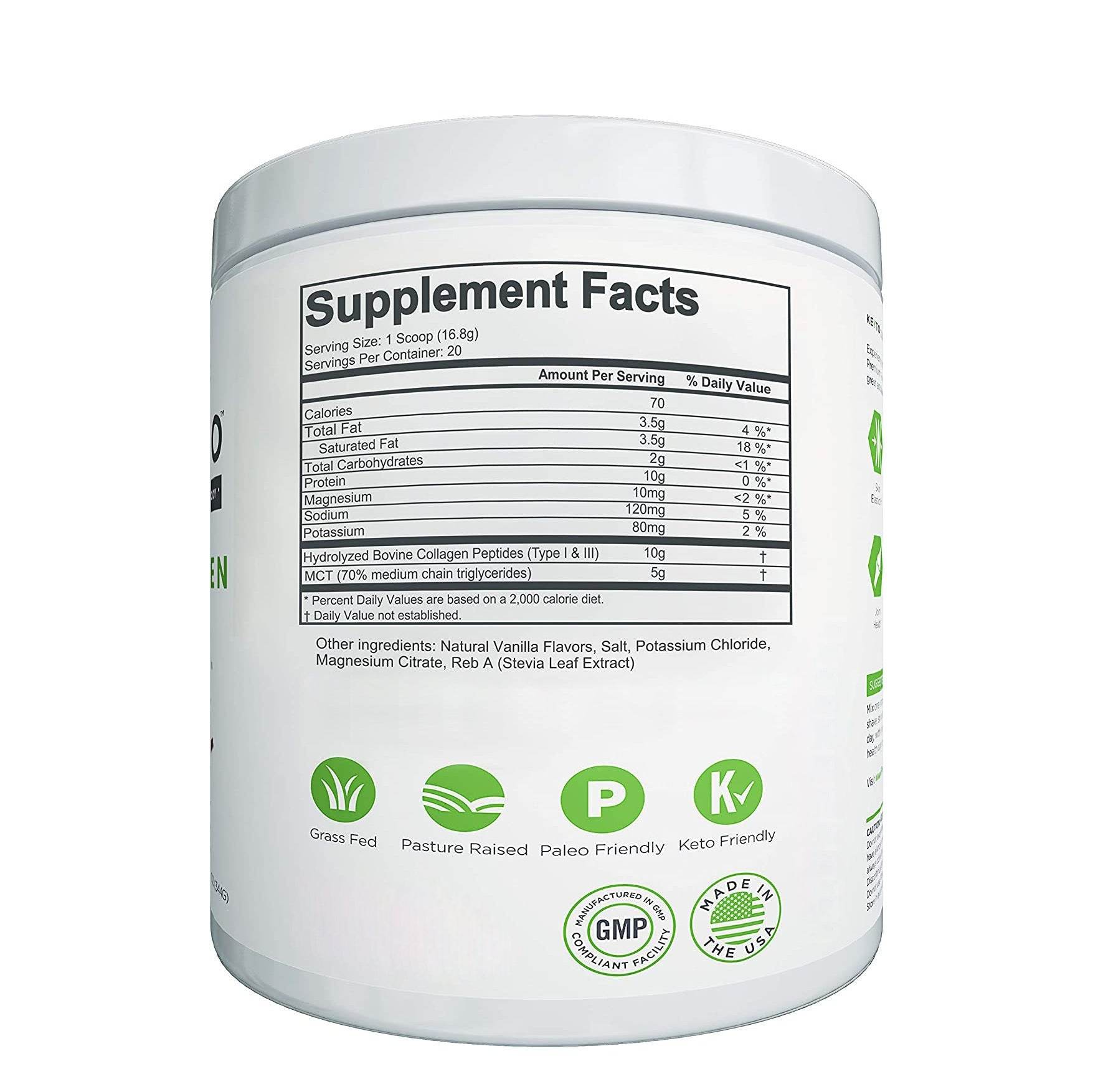 Vanilla-flavored Collagen Powder Hydrolyzed - ProTrendyz