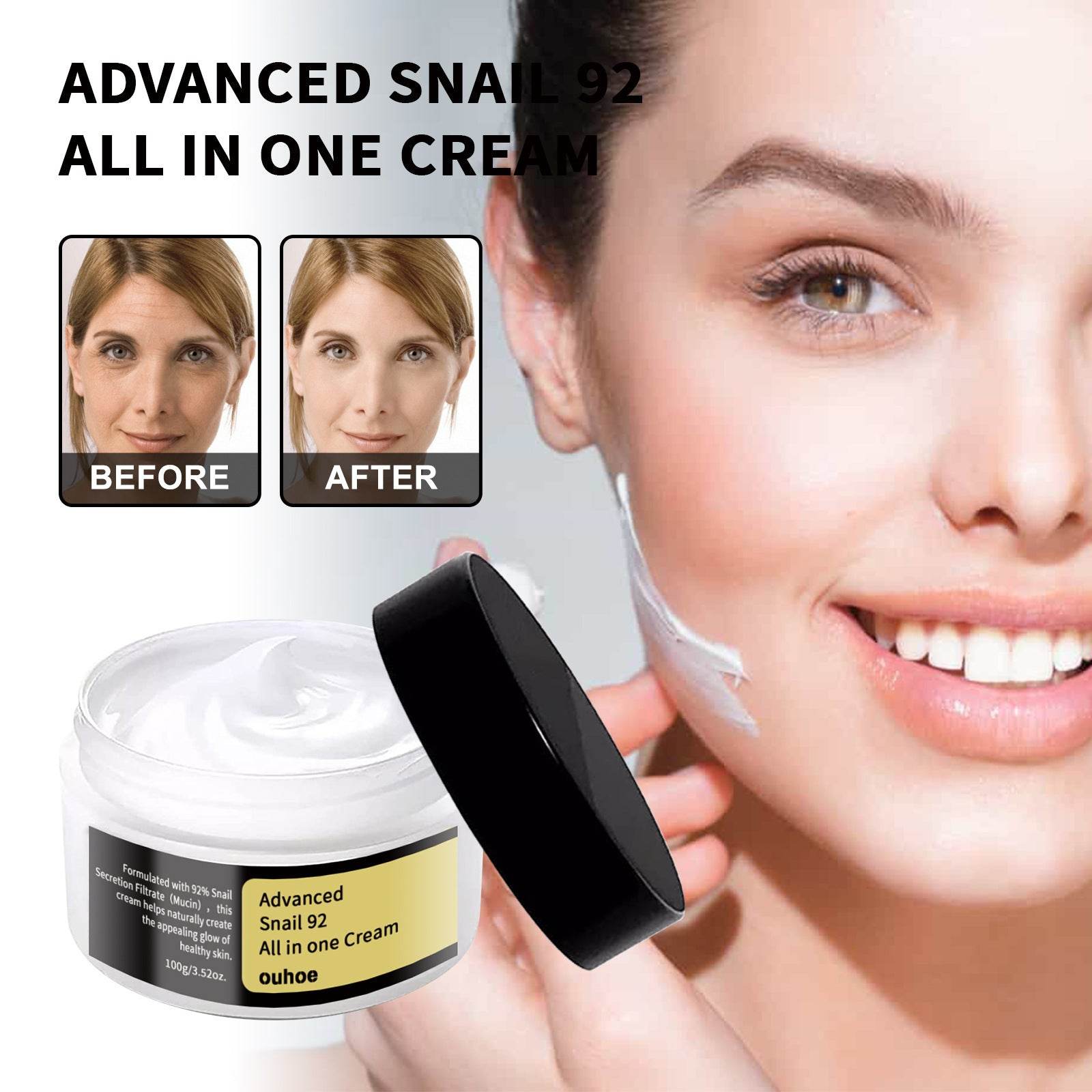 Snail Cream Fading Wrinkle French Lines Replenishment Firming Skin Anti-Aging - ProTrendyz