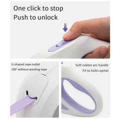 3 And 5M Dog Leash Light Retractable Pet Leads Traction Rope Belt Durable Large Dog Walk Run Leash Lead Automatic Cat Lead Extension - ProTrendyz