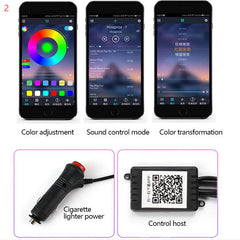 Car Fiber Optic Ambient Light Modified Car Interior Cool Light APP Rhythm Light - ProTrendyz