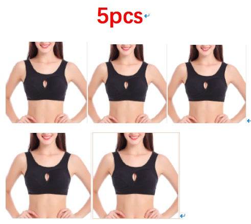 Plus Size Women Bra Ladies Cotton Quake-Proof Underwear Sleep Tops No Buckles Non Wire Lingerie With Removable Padded - ProTrendyz