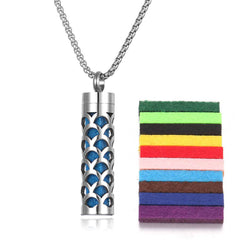 Aromatherapy Pendant Perfume Bottle Essential Oil Titanium Steel - ProTrendyz