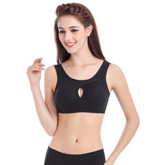 Plus Size Women Bra Ladies Cotton Quake-Proof Underwear Sleep Tops No Buckles Non Wire Lingerie With Removable Padded - ProTrendyz