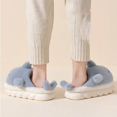 Shark Slippers Soft Sole Furry Shoes Home Bedroom Slippers Women - ProTrendyz