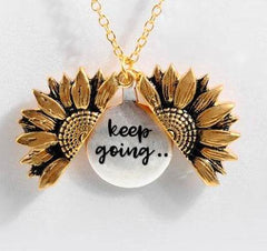 Sunflower Double-layer Lettering Necklace - ProTrendyz