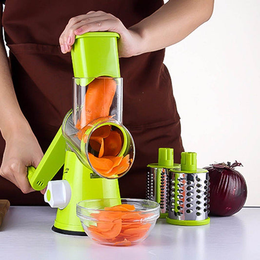 Vegetable Cutter Round Mandoline Slicer Potato Julienne Carrot Grater Cheese - ProTrendyz