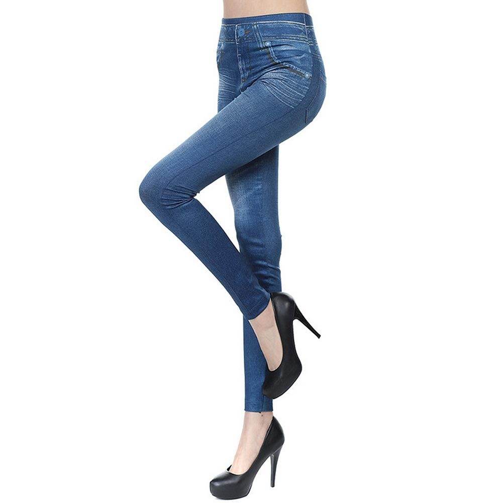 High Waisted Jeggings - Denim Leggings - ProTrendyz