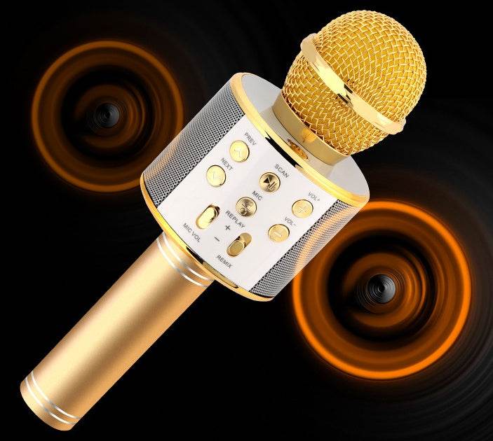 Wireless Microphone Portable Bluetooth Mini Home Ktv For Music Playing Singing Speaker Player - ProTrendyz