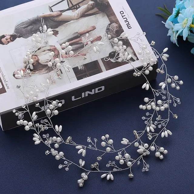 Wedding Hair Accessories Crystal Pearl Hair Accessories - ProTrendyz