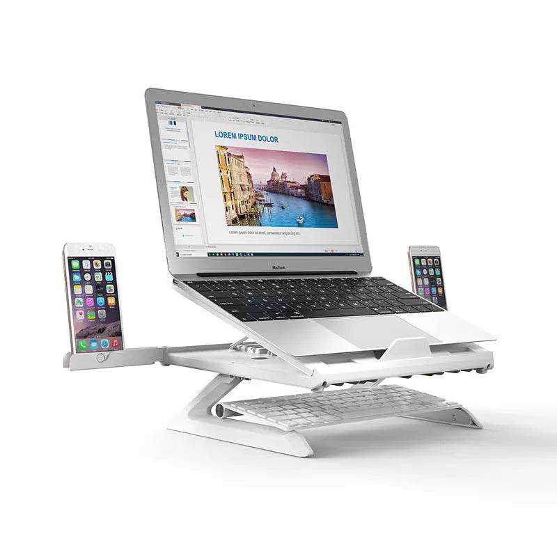 New Laptop Stand Multifunctional Folding Lift Portable Laptop Stand Monitor Increase Rack Aluminum Alloy Base - ProTrendyz