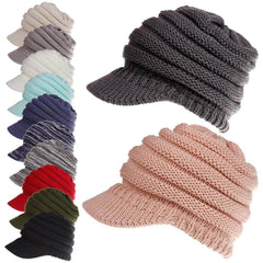 Women Ponytail Beanies Autumn Winter Hats Female Soft Knitting Caps Warm Ladies Skullies - ProTrendyz