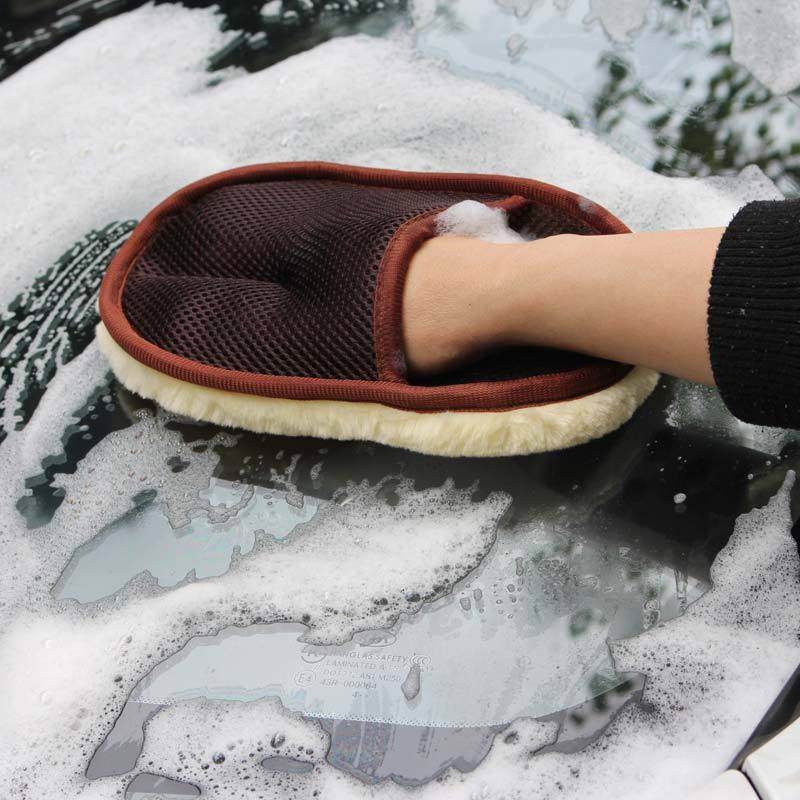 Car type soft hair car wash cleaning gloves car motorcycle car wash car care cleaning tools - ProTrendyz