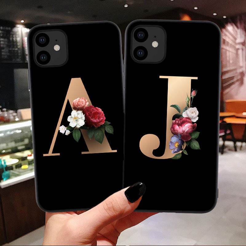 26 English Alphabet Silicone Phone Cases - ProTrendyz