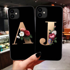 26 English Alphabet Silicone Phone Cases - ProTrendyz