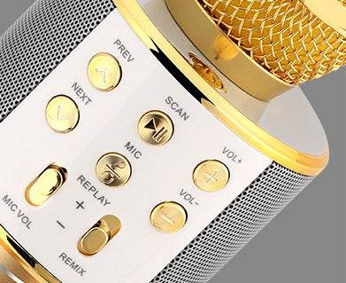 Wireless Microphone Portable Bluetooth Mini Home Ktv For Music Playing Singing Speaker Player - ProTrendyz