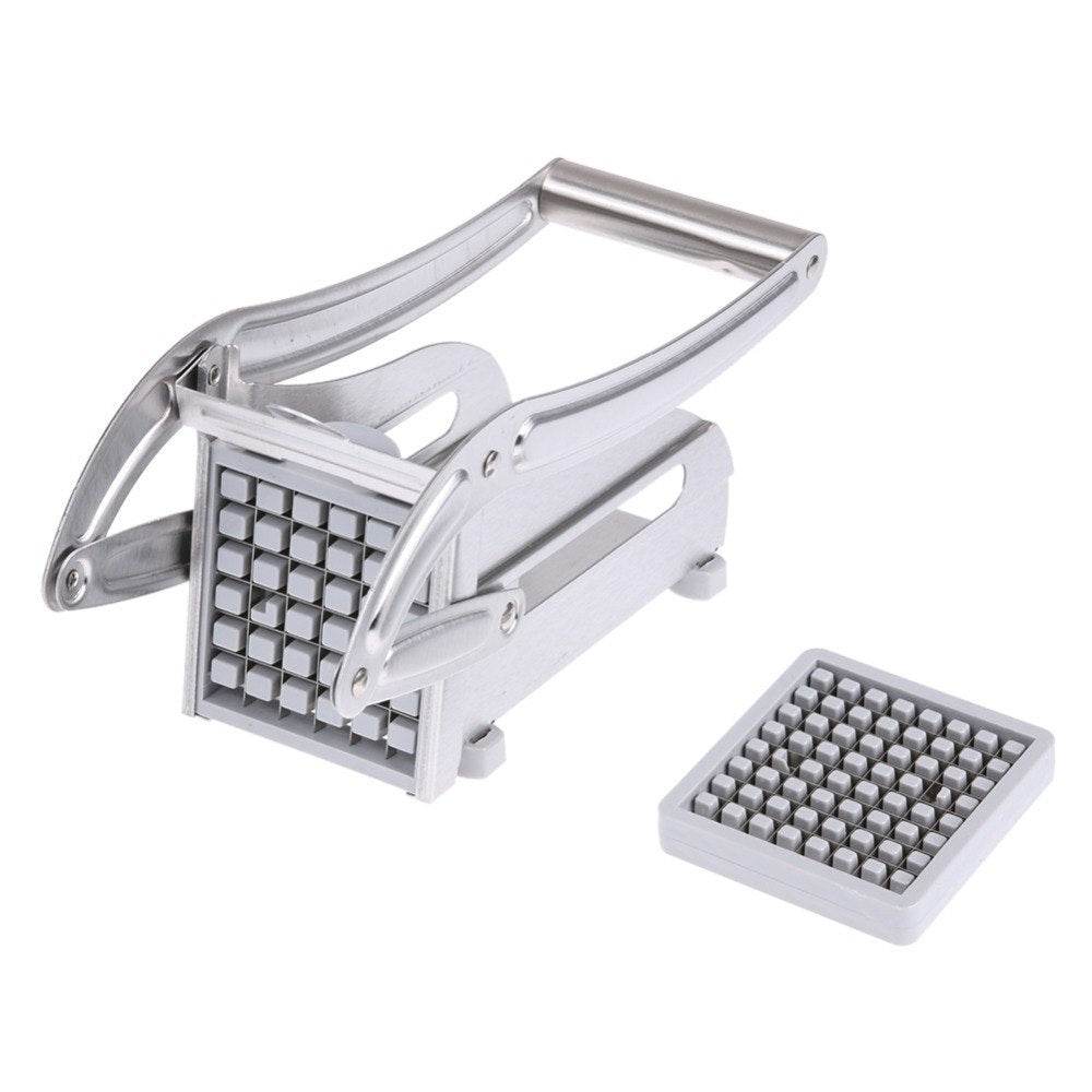 kitchen gadgets 2 Blades Potato Cutter Chopper Stainless French Fries Slicer for kitchen cortador de vegetales Home Kitchen Tool - ProTrendyz